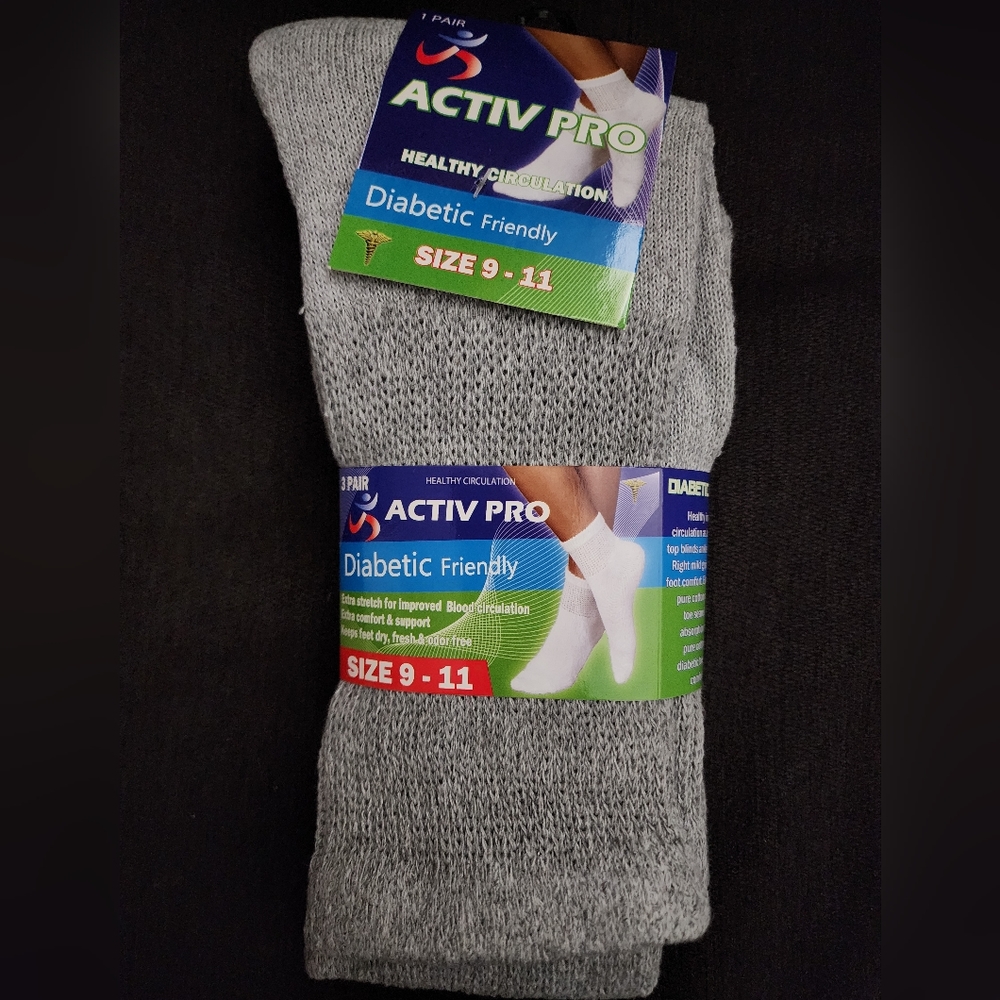 Diabetic Friendly Cotton Sox 3 Pairs
